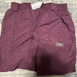 Maroon AFTCO shorts